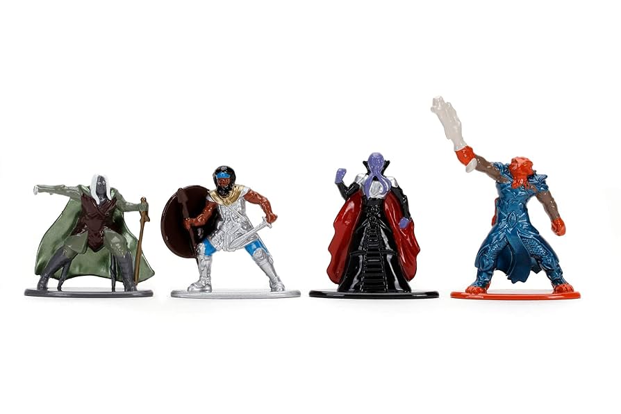 Dungeons & Dragons フィギュア Amazon.com: Jada Toys Dungeons & Dragons Nanofigs Set of 4